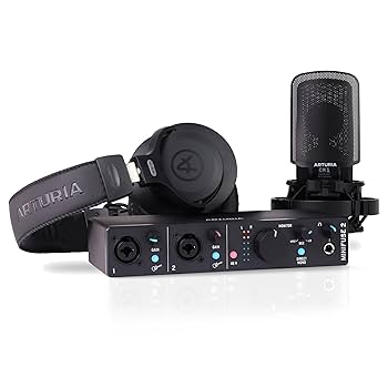 Amazon.com: Arturia MiniFuse 2 Recording Pack - Black